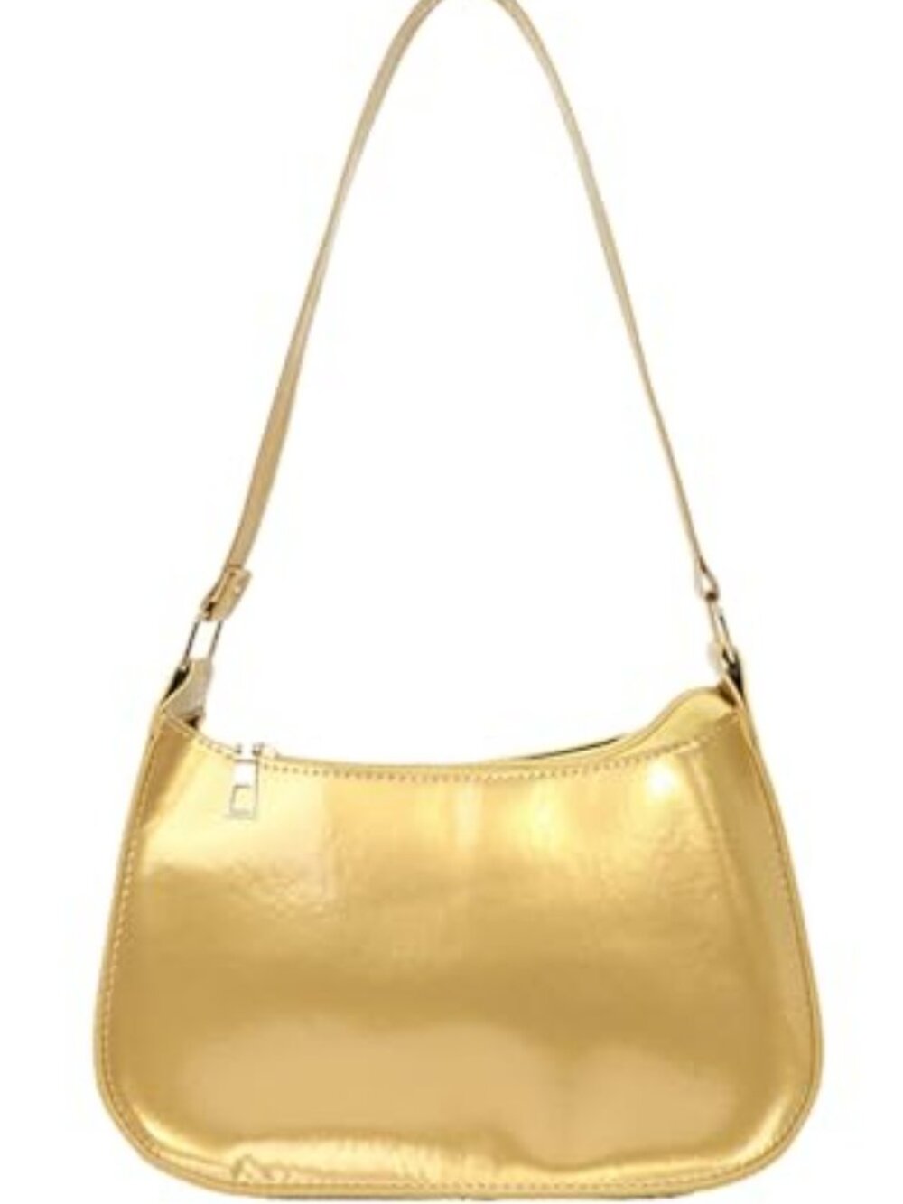 Patent Leather Clutch Purse Shiny Evening Handbags for Women Armpit Shoulder Bag